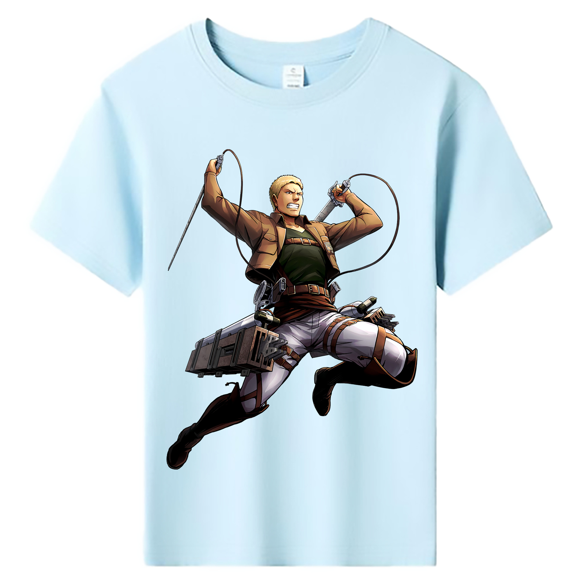 （画像用） 進撃の巨人 ライナー・ブラウン Attack on Titan Reiner Braun 綿100％キッズTシャツ（フロントプリント）
